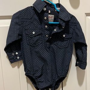 Rafter C button down, boys, 6mo, pearl snap